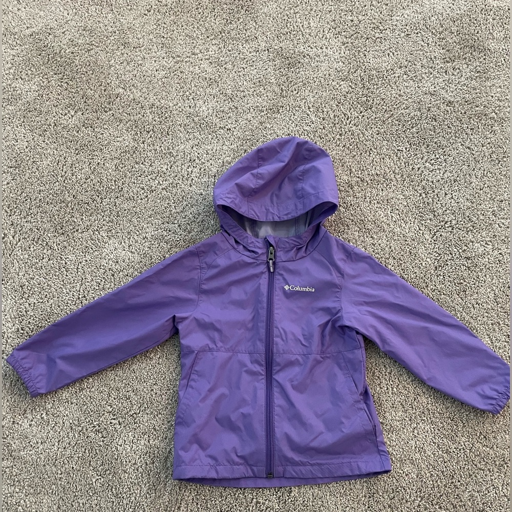 Columbia Purple Kids Rain Jacket
